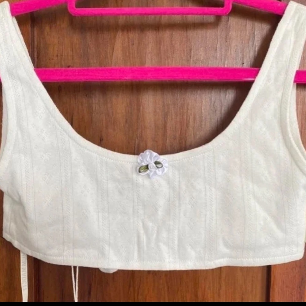 My mum made it pointelle cami top